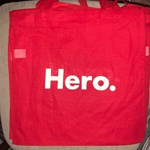 3x NWT Red Hero Tote